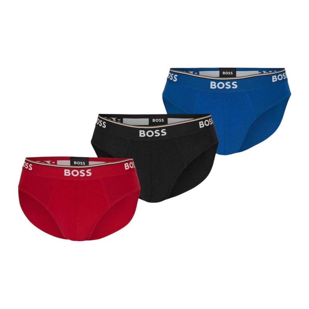 Boss Mens  Cotton Briefs (Pack of 3) / Brown